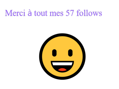 Merci à tous mes follows