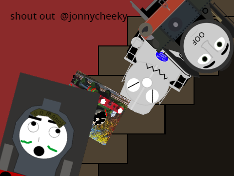 Add yourself falling down the stairs remix remix