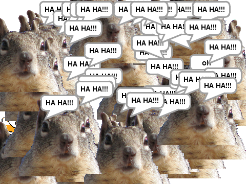 just show that squirrels can be evil 