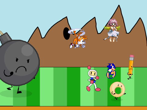 Add yourself running away from Giant Bomby! remix