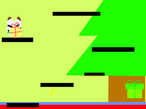 Furret dresses up as the Grinch ans steals presents