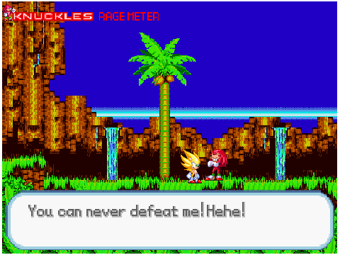 Super Sonic vs Knuckles (Cancelled)