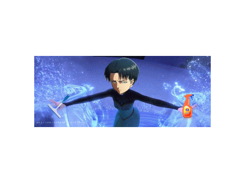 levi loves cleaning a bit too much