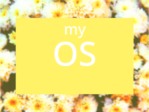 my OS (work in progress)