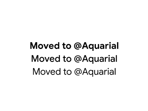 Moved to @Aquarial!!!
