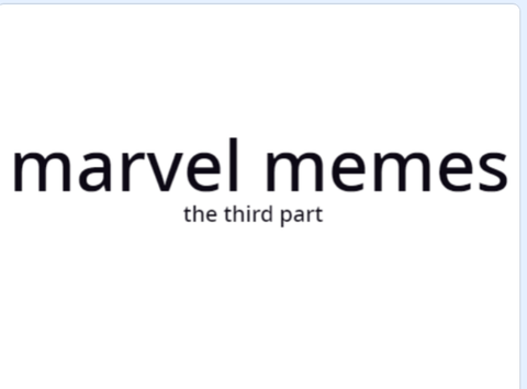 Marvel Memes the third part