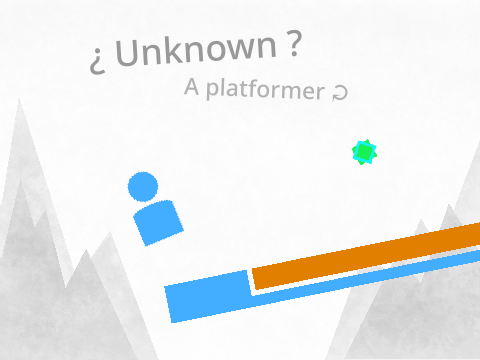 ¿ Unknown ⇌ A platformer ?