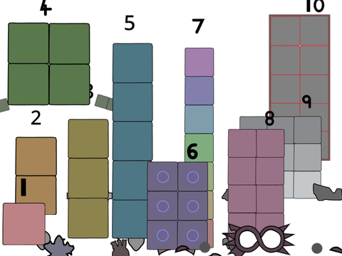 Elderly Numberblocks remix