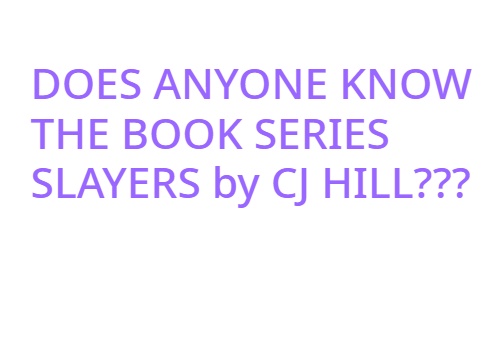 DOES ANYONE KNOW THIS BOOK?!?!