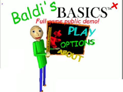 Baldi's Basics full game public demo (1st Version Wayback)