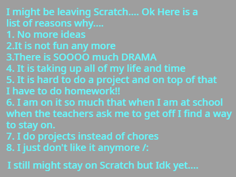 I Might Leave Scratch