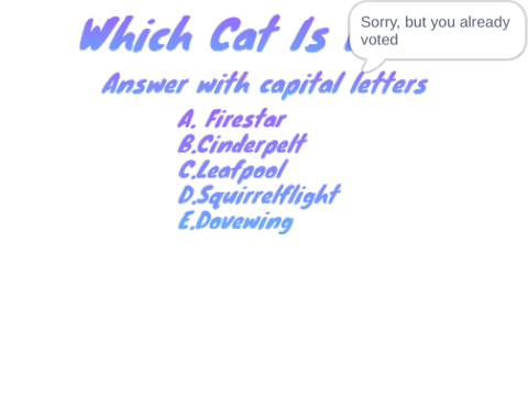 Which Warrior Cat?