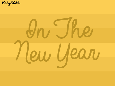 In The New Year...