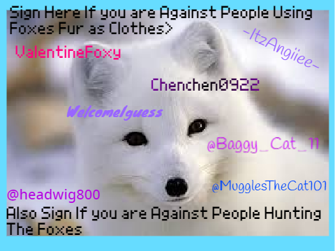 SIGN YOUR NAME TO SAVE THE FOXES remix remix