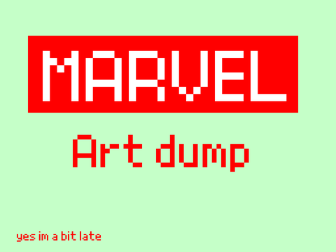 MARVEL Art Dump >w<