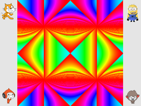 1 Line Challenge - 3D pyramids‮