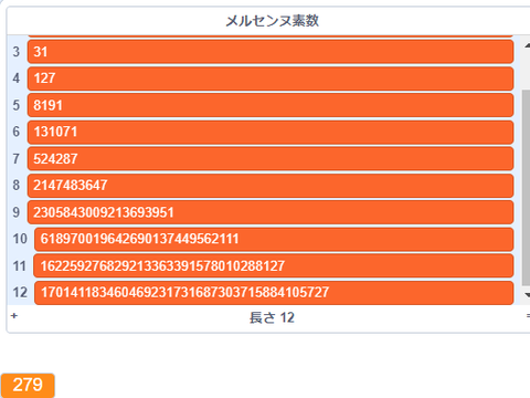 メルセンヌ素数