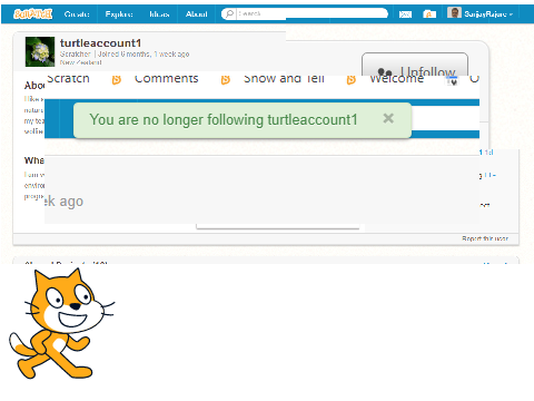 How to follow or unfollow