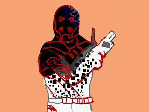 8-ball vs. Scratch (Corrupted) Fortnite Drawing