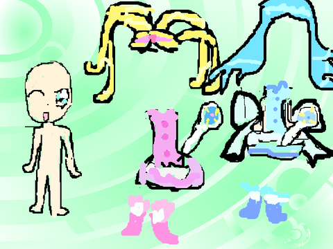 Mermaid Melody Dress Up (Hanon and Lucia)