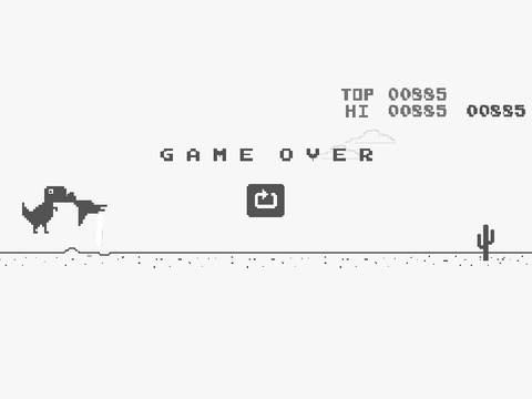 Chrome Dino Run with auto jumper