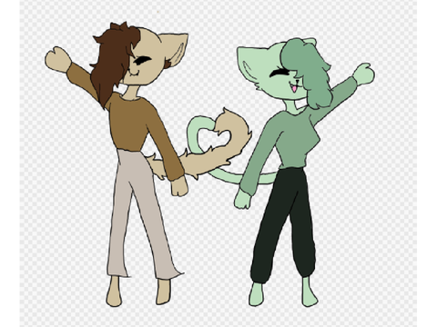 I drew Cheesecake and Mochi