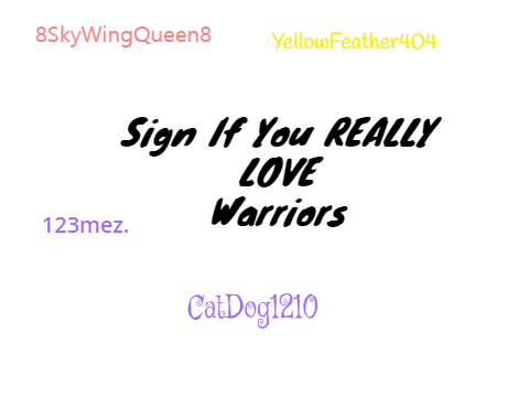 SIGN IF YOU REALLY LOVE WARRIORS remix remix