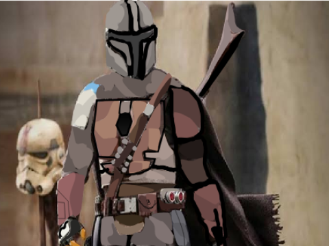 the Mandolorian block shade