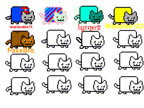 add yourself as a nyan cat meow