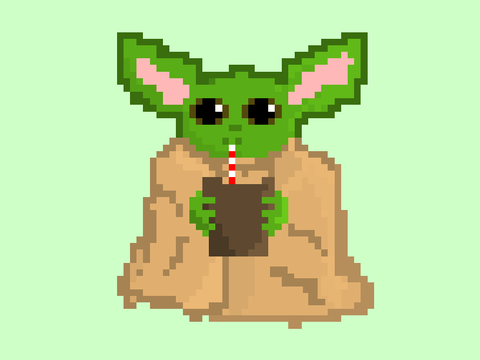 Baby Yoda - Pixel Art
