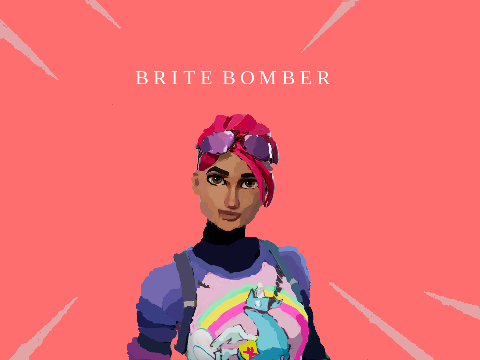 Brite Bomber Fortnite Skin Drawing