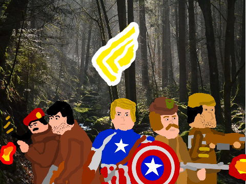 Howling commandos art