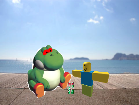 Big Yoshi wants a Sprite Cranberry