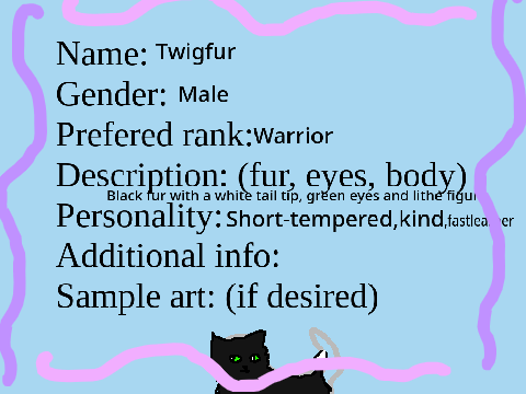 ❀ OPEN~ warrior cat oc submissions ❀  remix