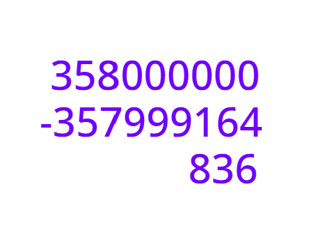 836 to 358M