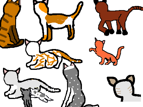  Usable Warrior Cat Sprite Outlines