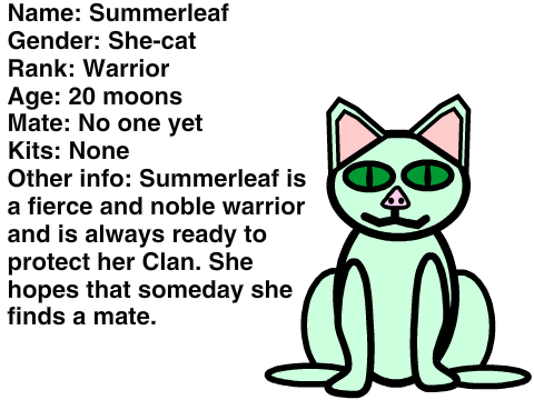 Winterpaw and Summerleaf- Sisters