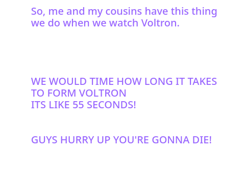 THE FLAW OF FORMING VOLTRON