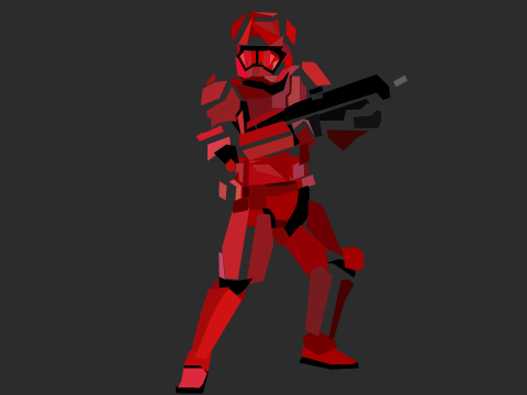 sith trooper blockshade!! (star wars rise of skywalker)