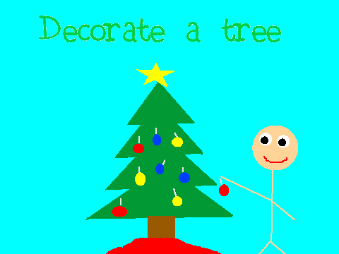 decorate a Christmas tree