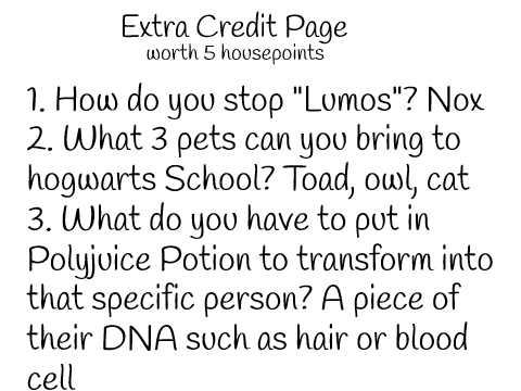Extra Credit Page remix