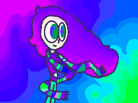 Green and Purple inspired art.The art club weekly project