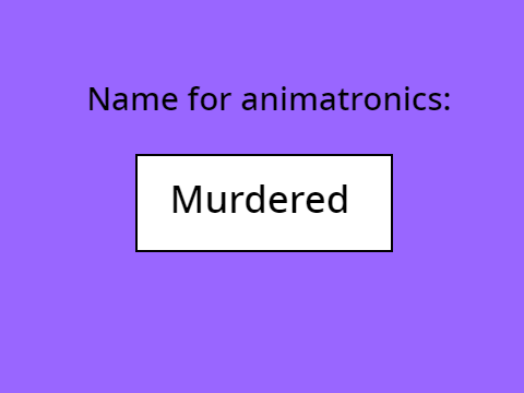 Name the TRTFNAF Animatronics (Read Desc.) remix