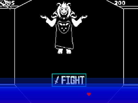 Asriel Dreemurr boss fight 2 player