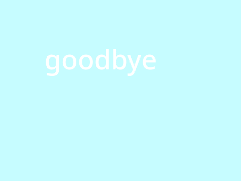 ..::goodbye::..