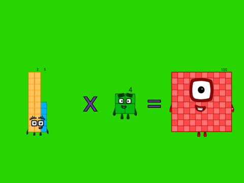 Four Times Tables up to One Hundred