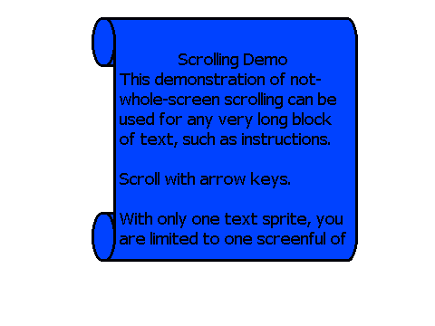 Text Scrolling Demo II