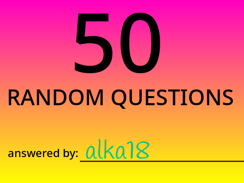 50 random questions answered by moi