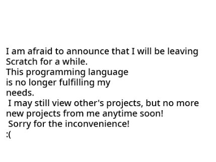 Good bye for now.