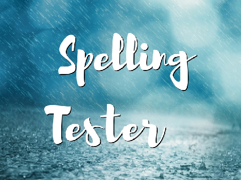 Spelling Tester